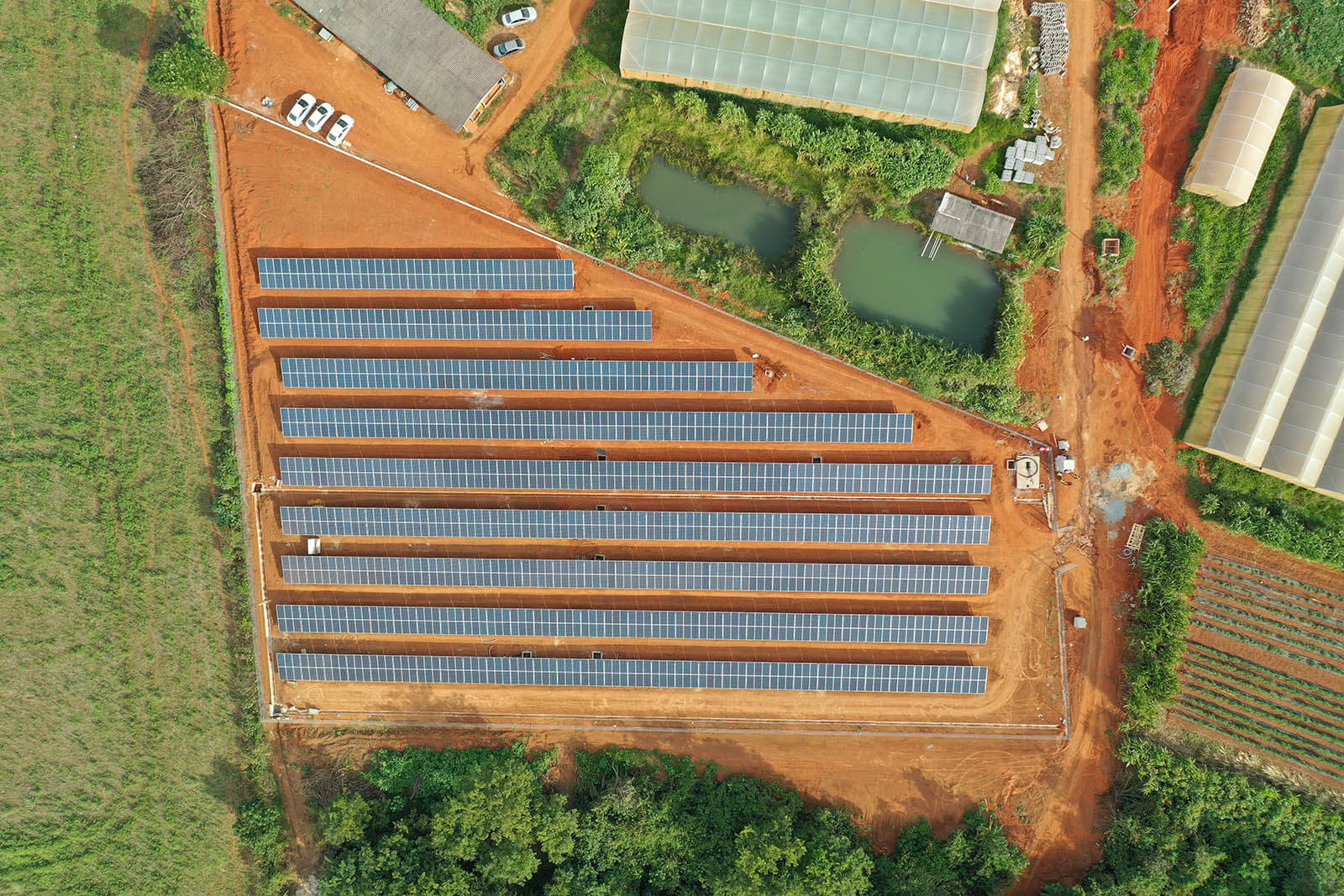 Usina Fotovoltaica Capão Seco I e II - Vista Aérea